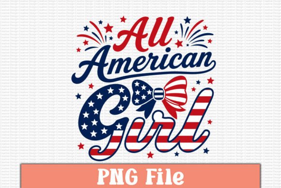 All American Girl Free PNG Design