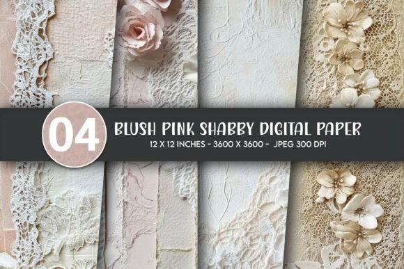 Blush Pink Shabby Digital Paper: A Strategic Tool for Creativity and Branding