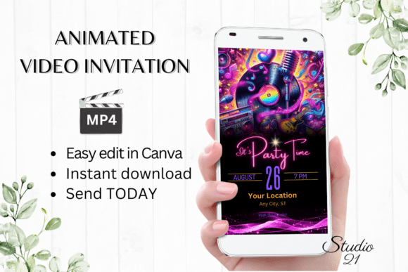 Canva Retro Party Invitation: A Digital Solution for Modern Event Planning