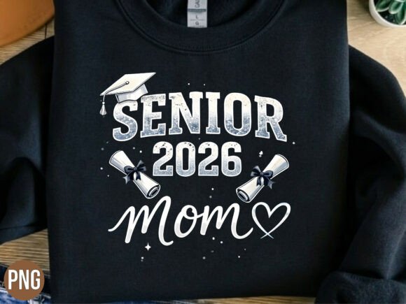 Class of 2026 Graduation Senior Mom PNG: A Versatile Design Asset for Creative Projects