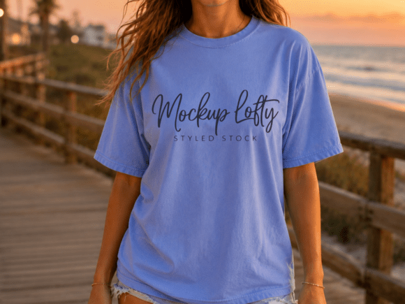 Comfort Colors C1717 Hydrangea Mockup: A Versatile Tool for Designers and Creators