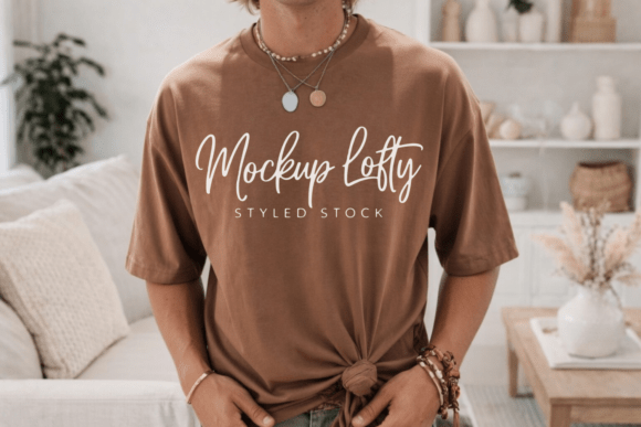 Comfort Colors CC1717 Espresso Mockup 2