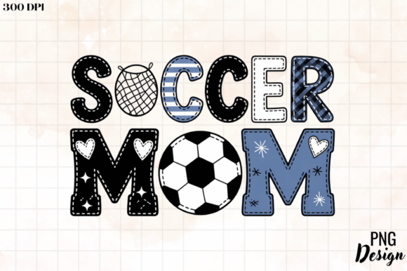 Empower Your Creative Projects with Soccer Mom PNG, Distressed Soccer Mama