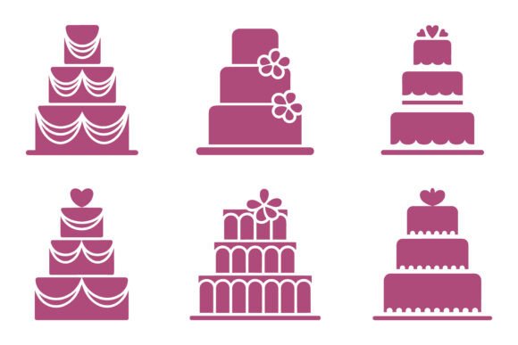Fancy Wedding Cake Set Vector Design: A Versatile Tool for Creative Professionals