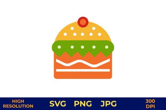 Flat Design Hamburger Icon with Vibrant