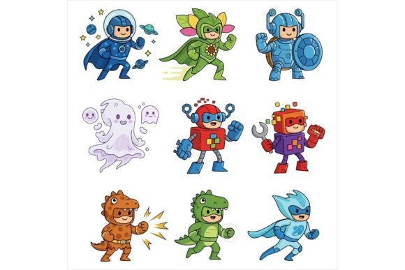 Free Characters in Various Costumes: A Creative Resource for Designers and Artists