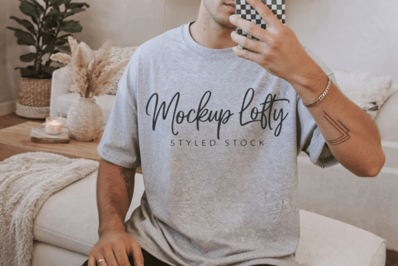 Gildan 5000 Mens T-shirt Mockup 14: A Minimalist Approach to Branding and Design