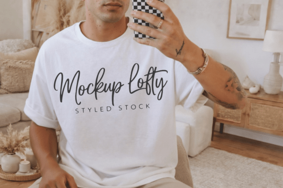 Gildan 5000 Mens T-shirt Mockup 16