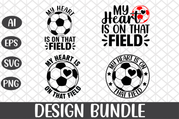 My Heart is on That Field SVG Bundle – Create Stunning Crafts with Trendy Designs