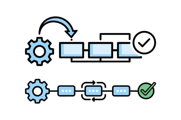 Optimize Your Workflow with Process Automation Vector Icons