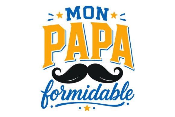Papa Au Top Mustache Vector: A Modern Twist on Classic Fatherhood Imagery