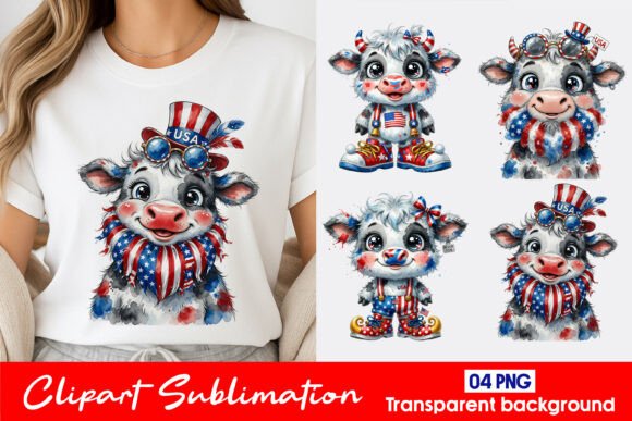 Patriotic Calf Clipart PNG