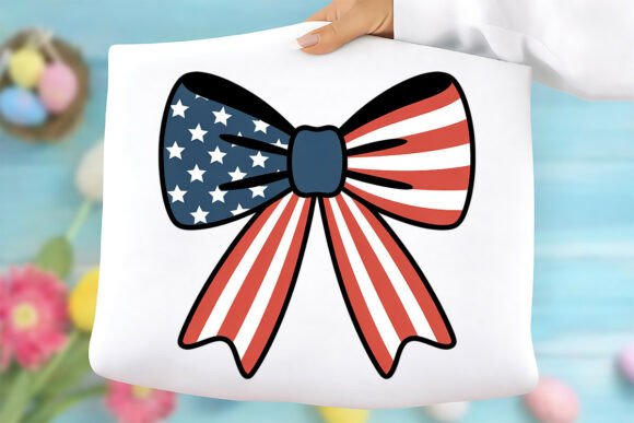 Patriotic USA Bow PNG