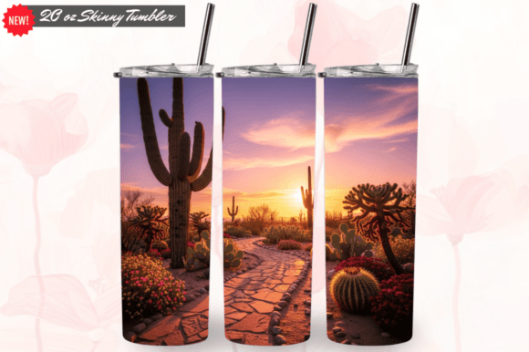 Pink Gingham Plaid Floral Tumbler Wrap