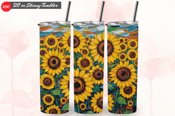 Rainbow Sunflower Tumbler Sublimation