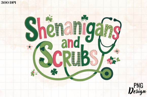 Shenanigans and Scrubs PNG Design: A Versatile Tool for Creative Projects