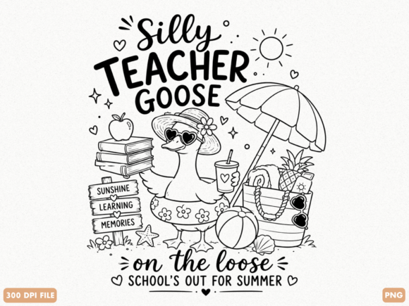 Silly Teacher Goose on the Loose PNG: A Creative Asset for Modern Designers and Entrepreneurs