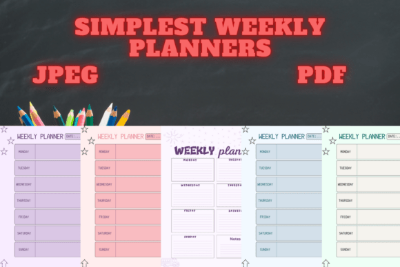 Simple Weekly Planner Freebie 59